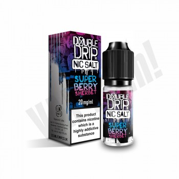 Double Drip Nic Salt 50/50 - Super Berry Sherbet 10ml